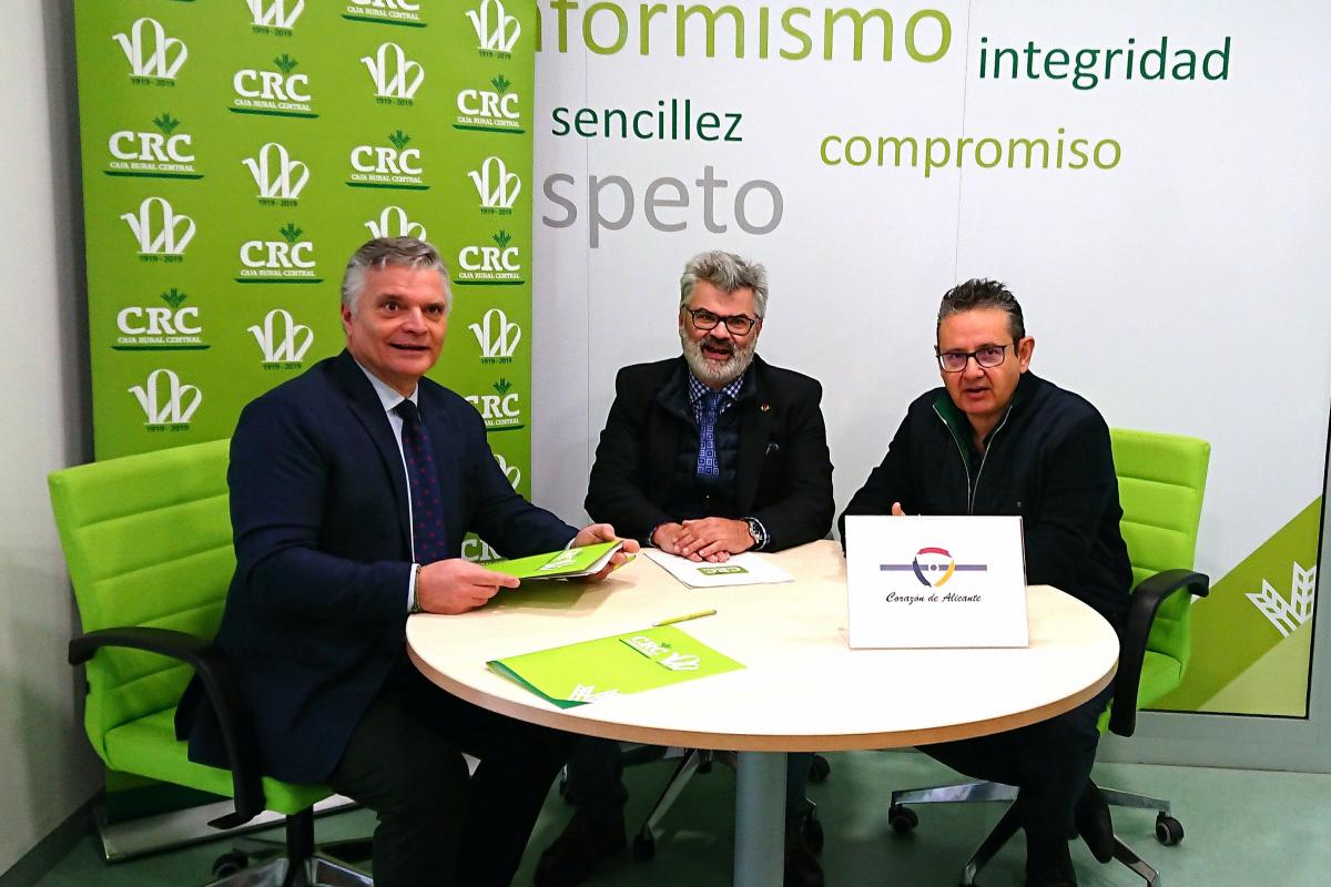 La Asociación de Comerciantes “Corazón de Alicante” y CRC firman un convenio de colaboración financiera