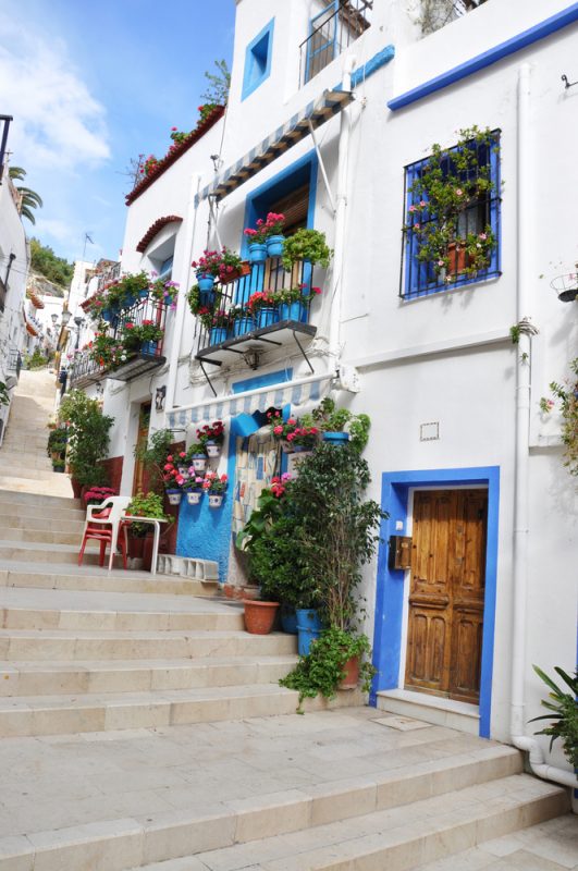 casas del Barrio de Santa Cruz de Alicante