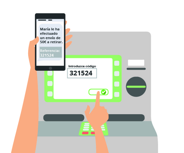 utilizando DIMO para traspaso de efectivo sin tarjetas